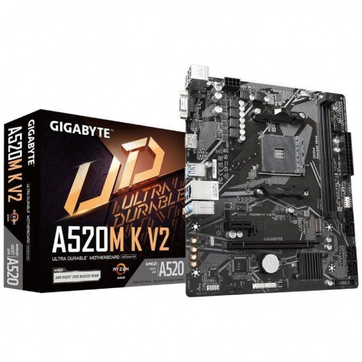 Placa base gigabyte a520m k v2 socket am4/ micro atx