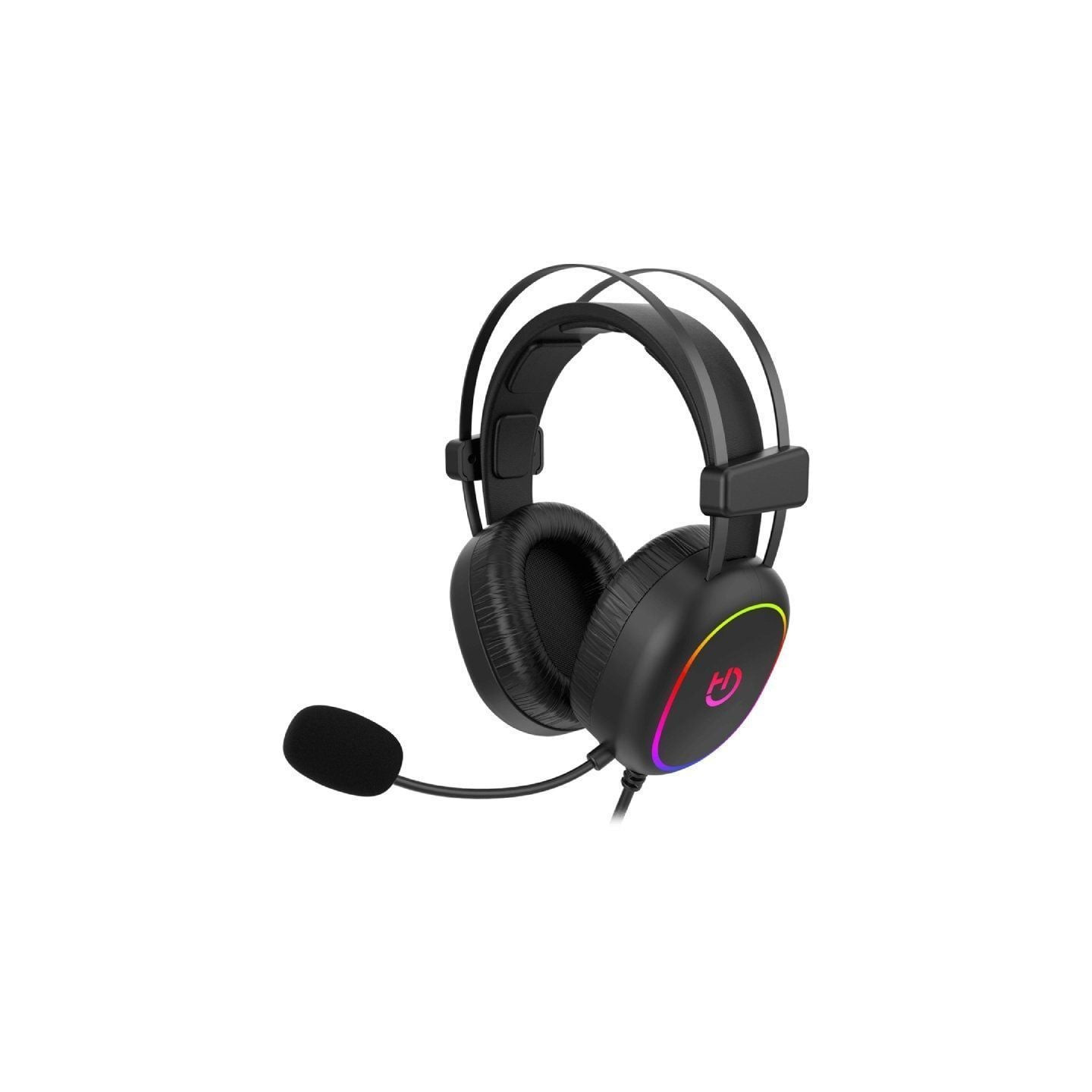 Auriculares Gaming con Micrófono Hiditec Erys ARGB/ Jack 3.5/ Negros