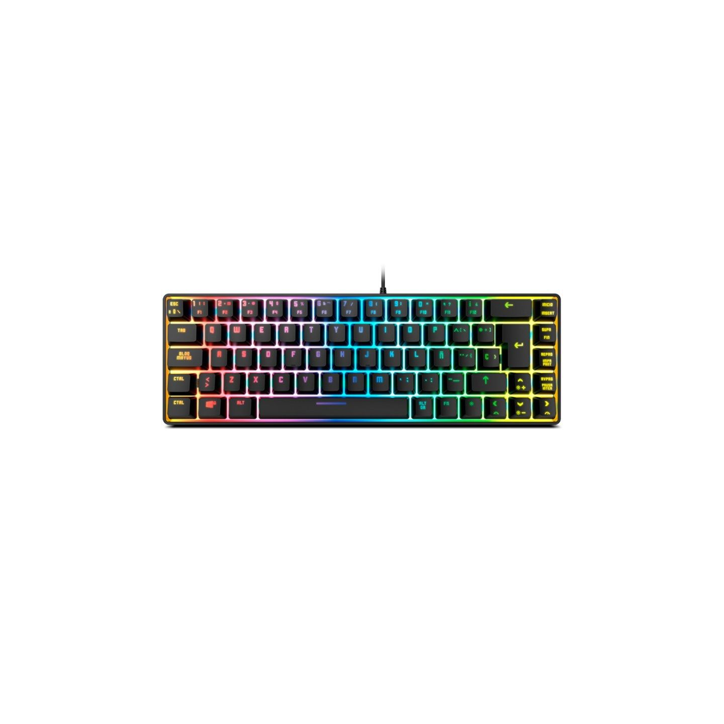 Teclado Gaming Krom Kalista/ Negro