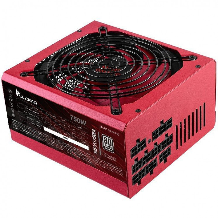 Fuente de alimentación mars gaming mpvu750m/ 750w/ ventilador 14cm/ 80 plus silver