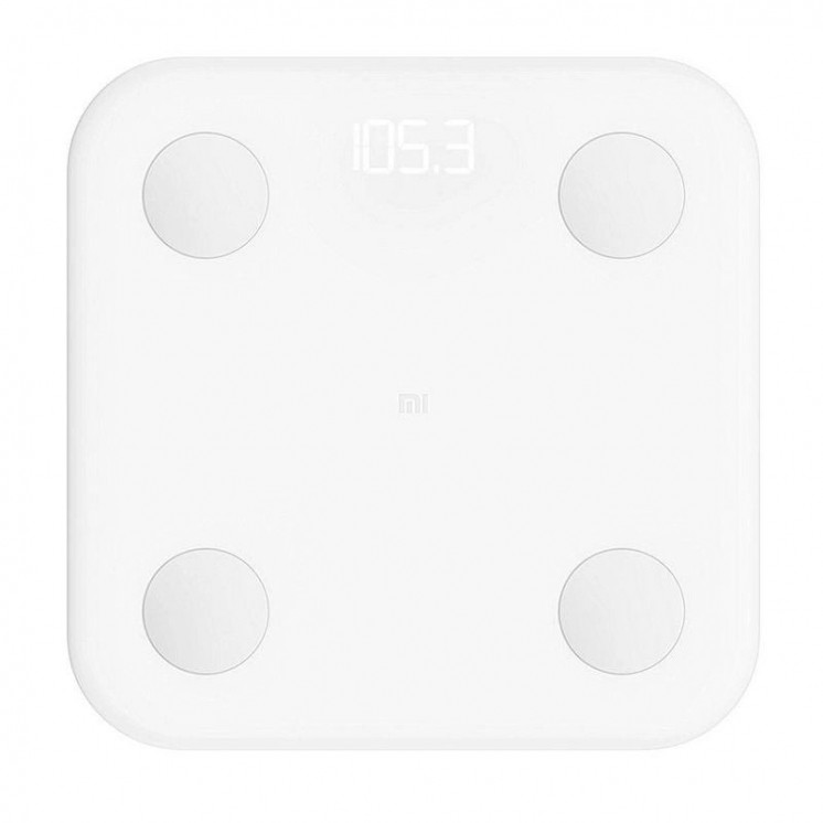 Báscula de baño xiaomi mi body composition scale - bluetooth - rango 5-150kg - 4xaaa - aplicación mi fit - blanco