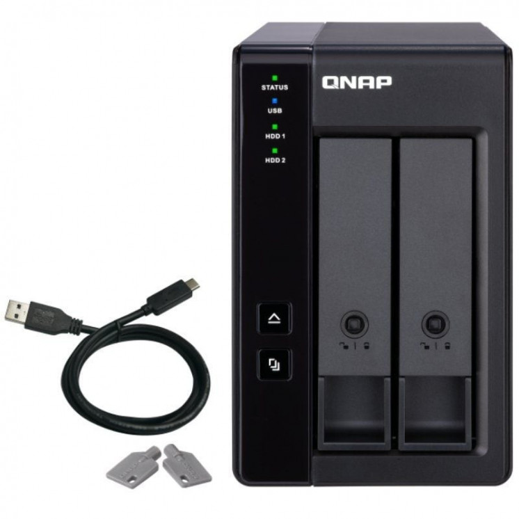 Das qnap tr-002/ 2 bahías 3.5'- 2.5'/ formato torre