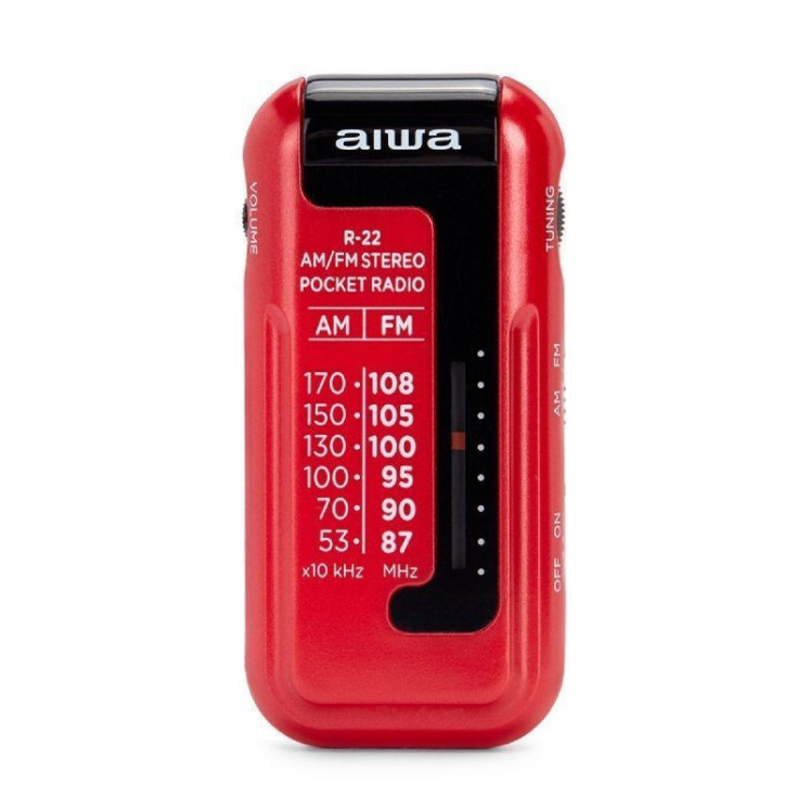 Radio portátil aiwa r-22rd/ roja