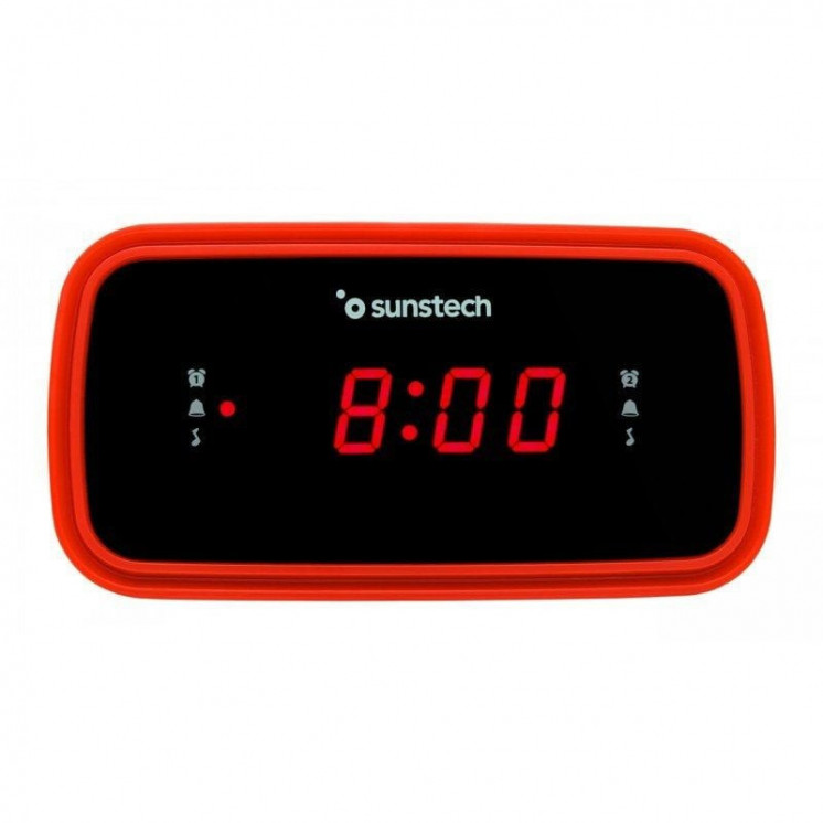 Despertador sunstech frd60rd/ radio fm