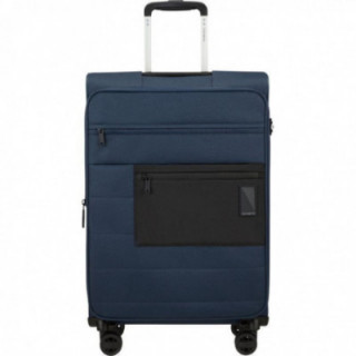 Maleta mediana samsonite vaycay spinner expansible 66cm/ 66x43x30cm/ 4 ruedas/ azul marino