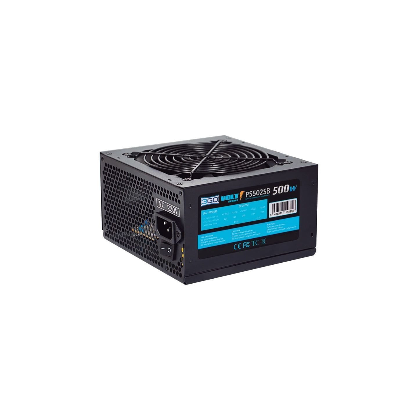 Fuente de alimentación 3go ps502sb/ 500w/ ventilador 12cm