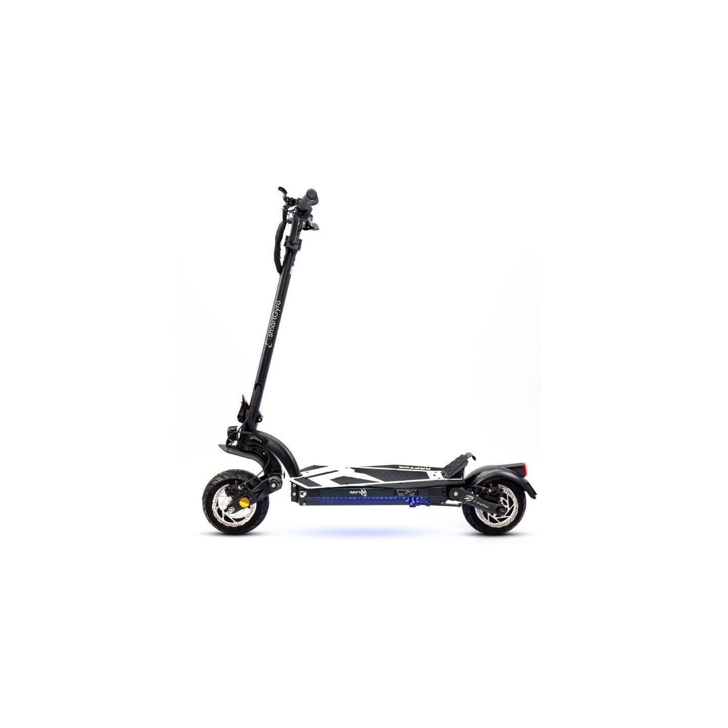 Patinete eléctrico smartgyro raptor certificado/ motor 1000w/ ruedas 10'/ 25km/h /autonomía 70km/ negro