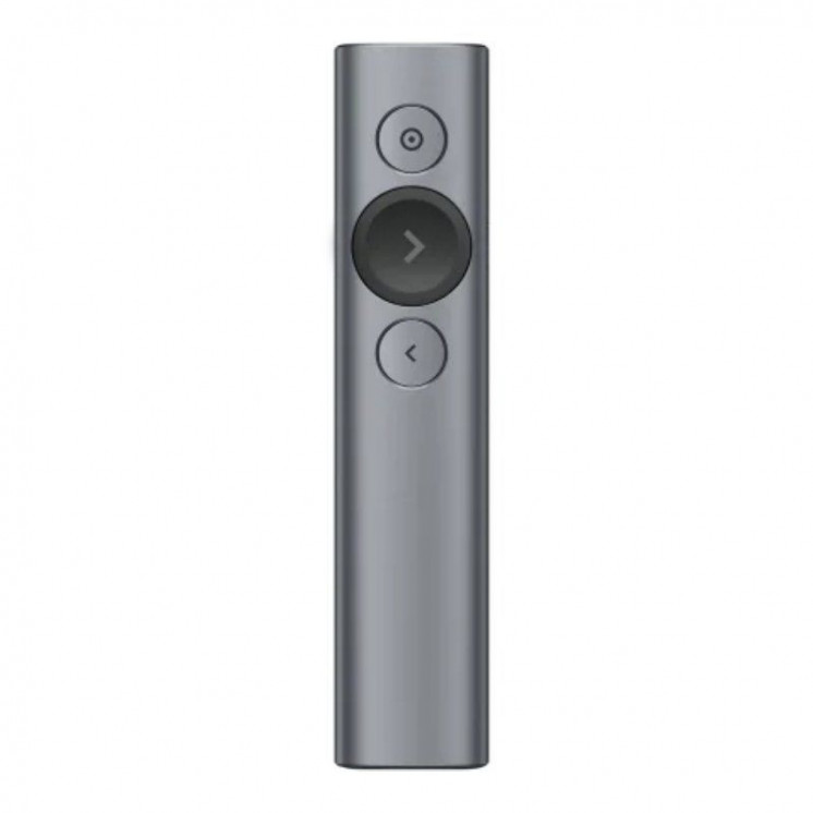 Presentador inalámbrico por bluetooth logitech spotlight presentation remote/ 2.4ghz/ gris pizarra