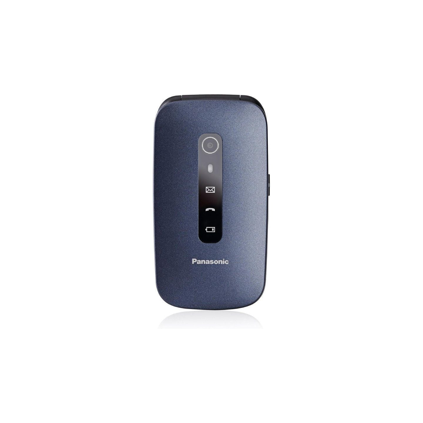 Teléfono móvil panasonic kx-tu550 para personas mayores/ azul