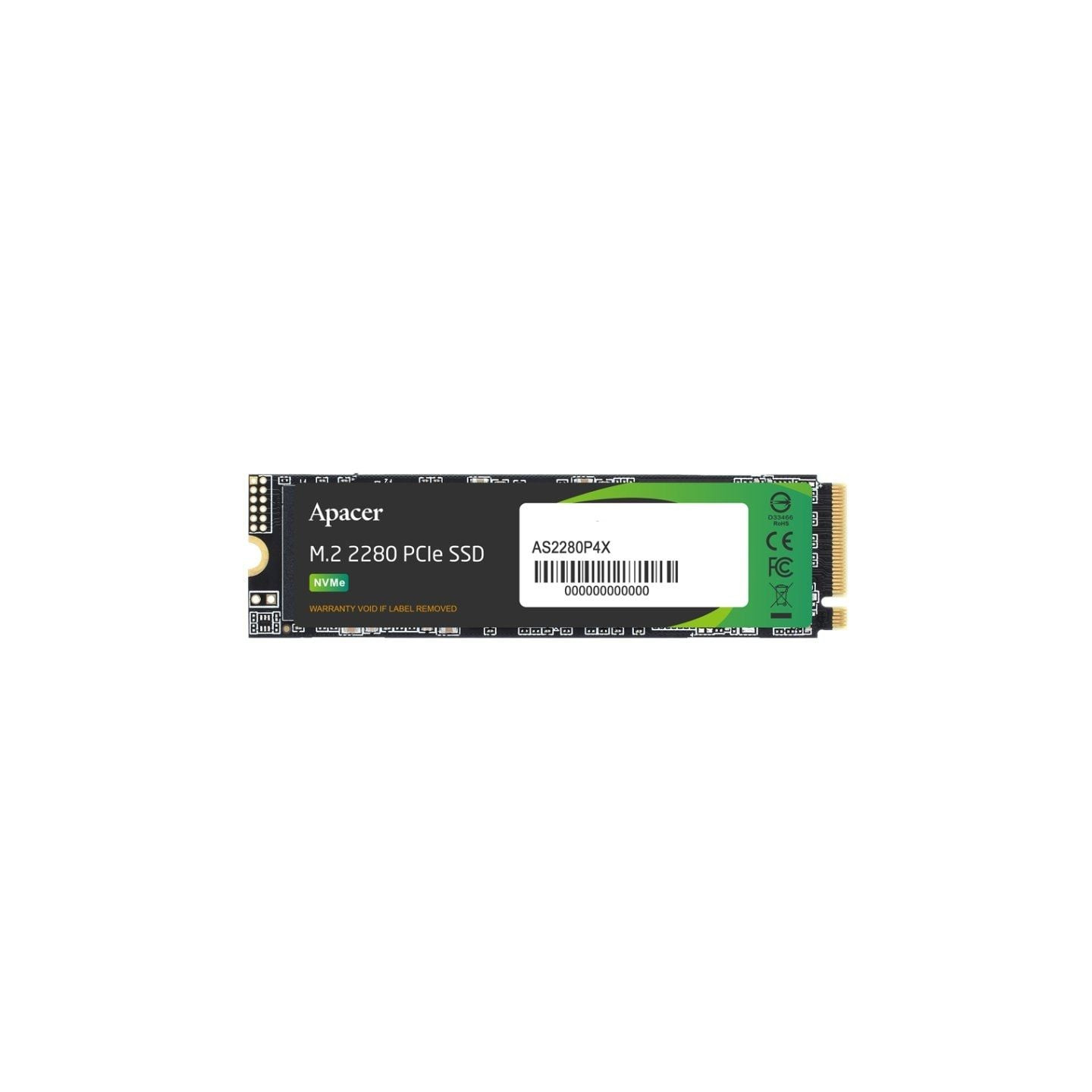 Disco ssd apacer as2280p4x 512gb/ m.2 2280 pcie/ full capacity