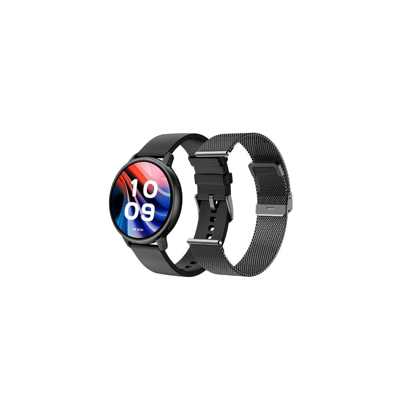 Smartwatch spc smartee duo classic 9652n/ notificaciones/ frecuencia cardíaca/ negro/ incluye correa extra