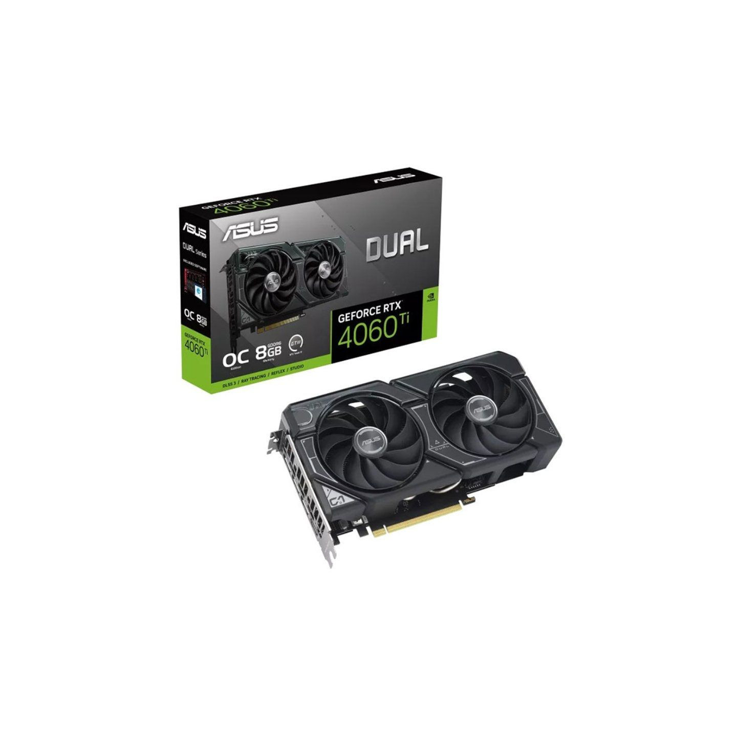 Tarjeta gráfica asus dual geforce rtx 4060 ti oc/ 8gb gddr6