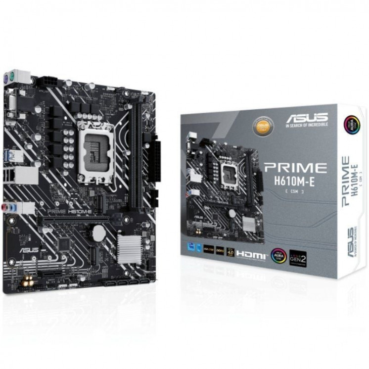 Placa base asus prime h610m-e-csm/ socket 1700/ micro atx