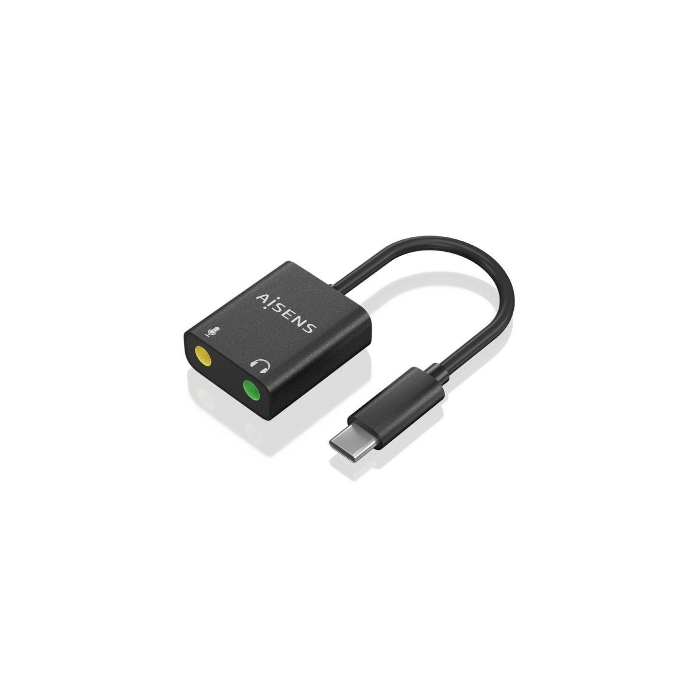 Tarjeta de sonido aisens a109-0767/ usb-c macho - 2xjack 3.5 hembra