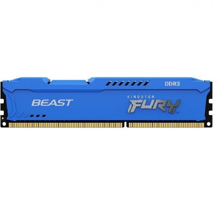 Memoria ram kingston fury beast 8gb/ ddr3/ 1600mhz/ 1.5v/ cl10/ dimm