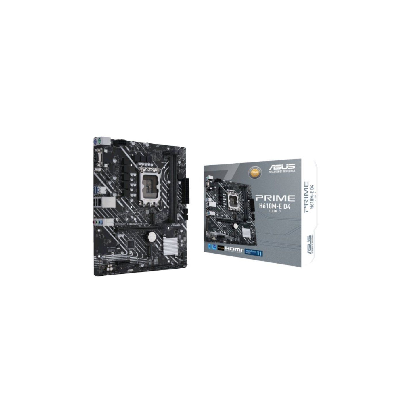 Placa base asus prime h610m-e d4-csm/ socket 1700/ micro atx