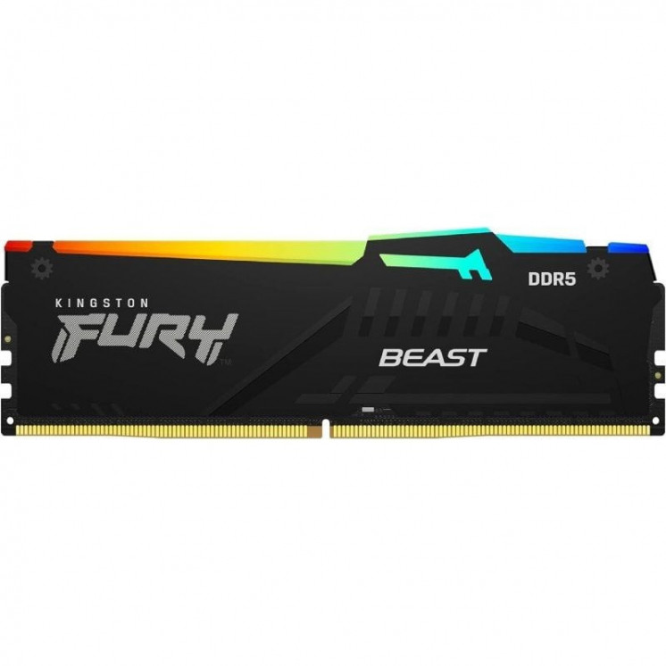 Memoria ram kingston fury beast rgb 32gb/ ddr5/ 6000mhz/ 1.4v/ cl30/ dimm