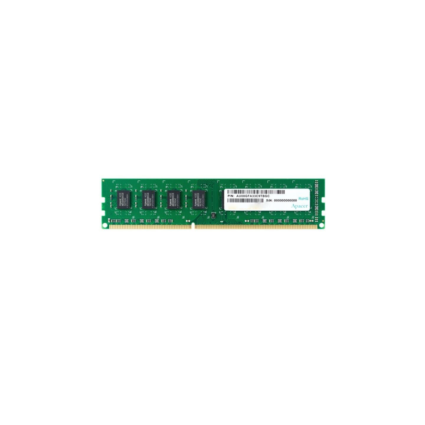 Memoria ram apacer 8gb/ ddr3/ 1600mhz/ 1.5v/ cl11/ dimm