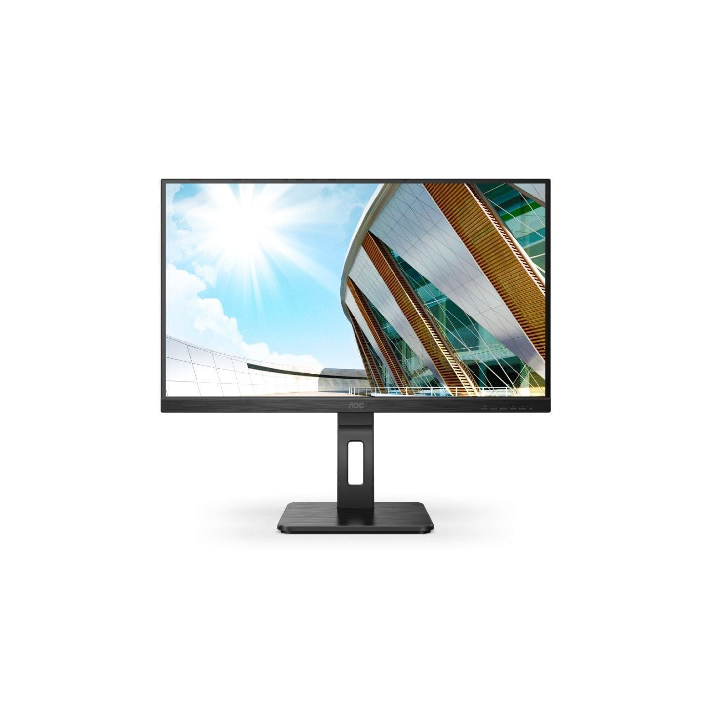 Monitor profesional aoc 24p2qm 23.8'/ full hd/ multimedia/ regulable en altura/ negro