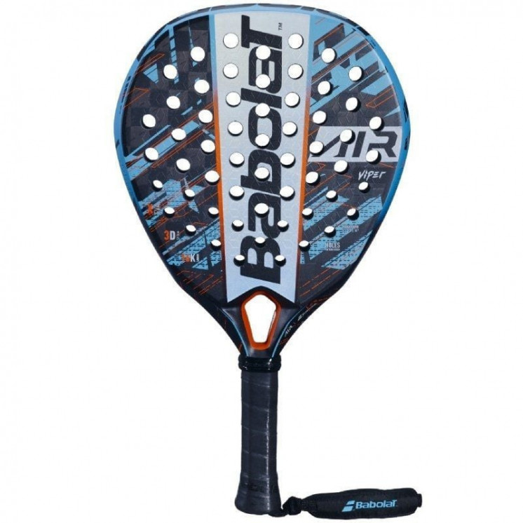 Pala de pádel babolat air viper 2023/ azul y naranja