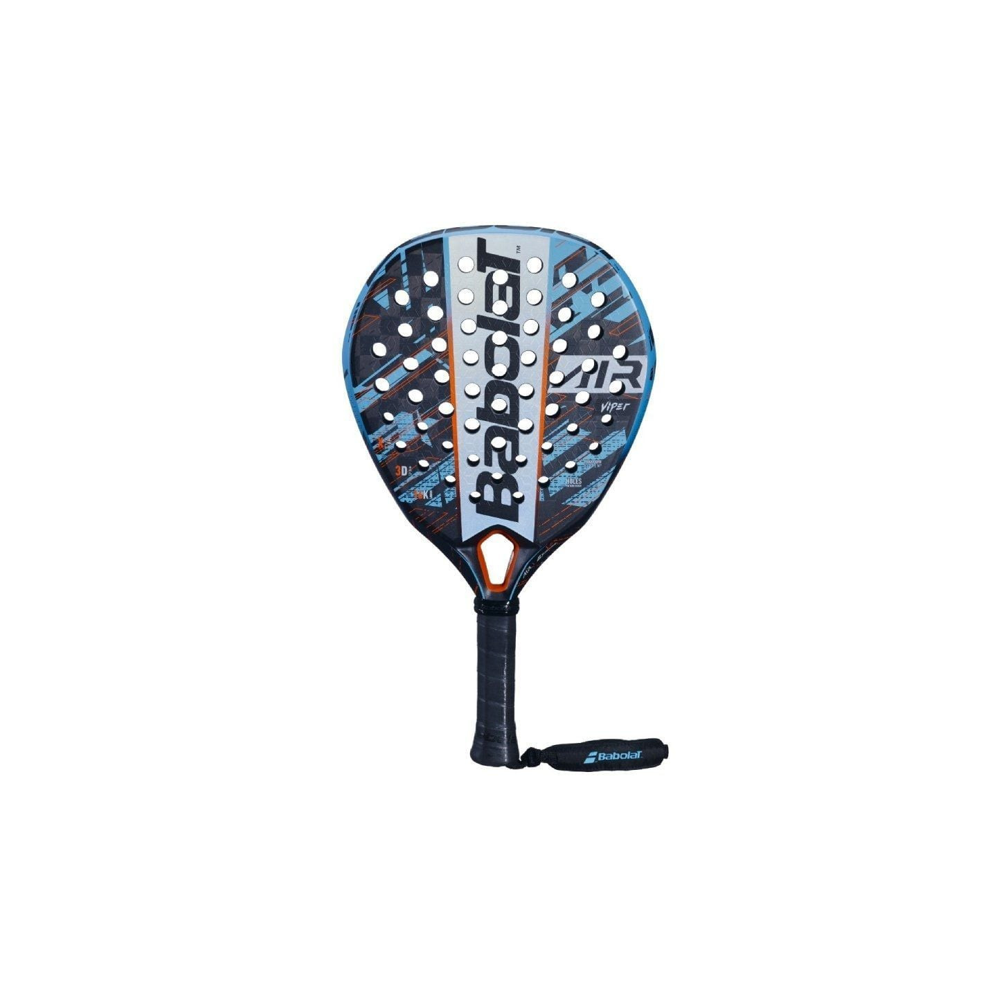 Pala de pádel babolat air viper 2023/ azul y naranja