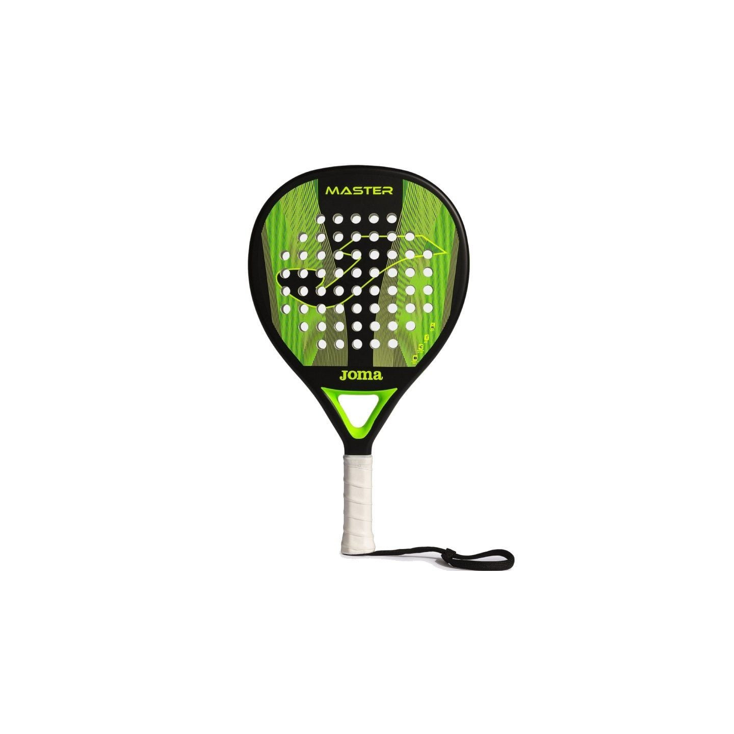 Pala de pádel joma master/ negra y verde flúor