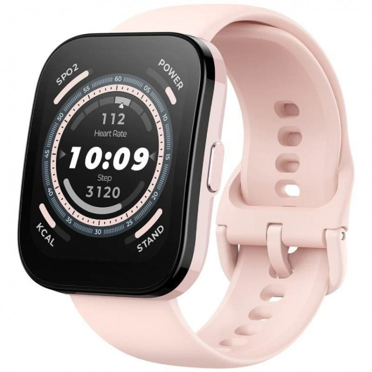 Smartwatch huami amazfit bip 5/ notificaciones/ frecuencia cardiaca/ gps/ rosa pastel