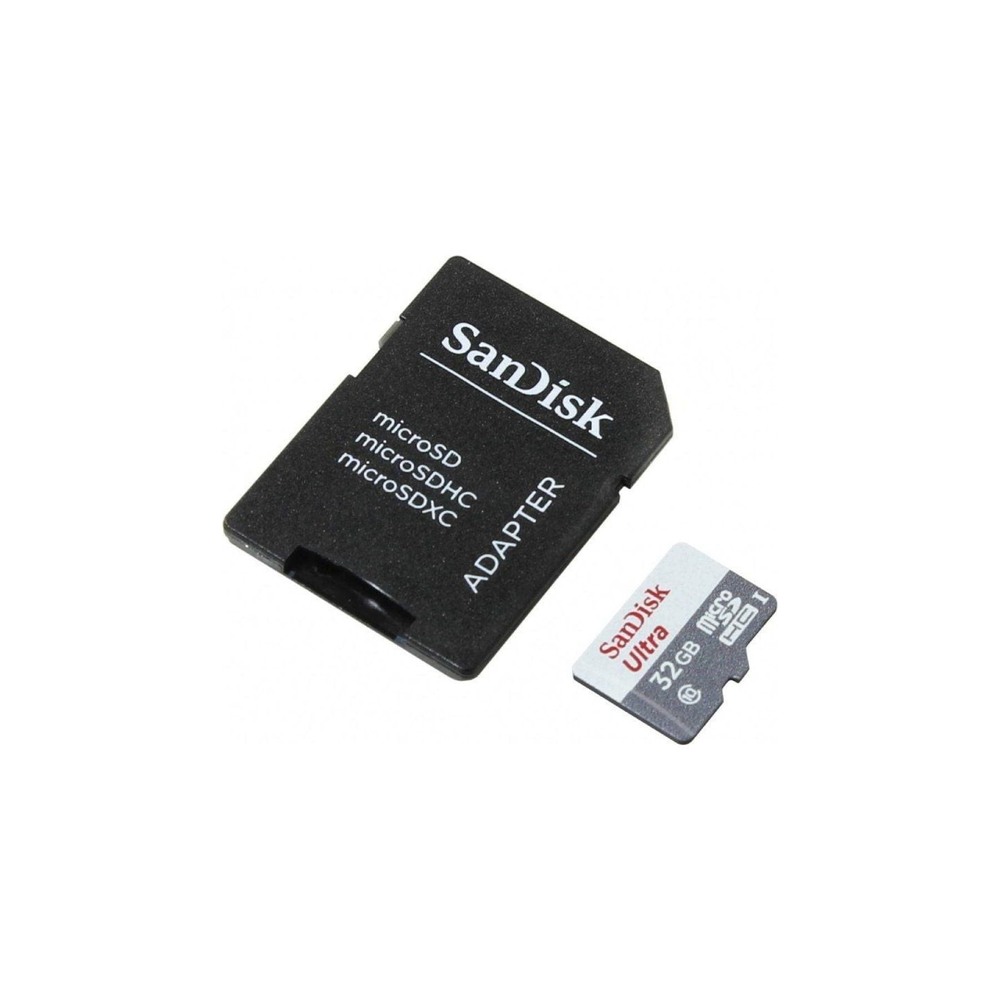 Tarjeta de memoria sandisk ultra 32gb microsd hc con adaptador/ clase 10/ 100mb/s