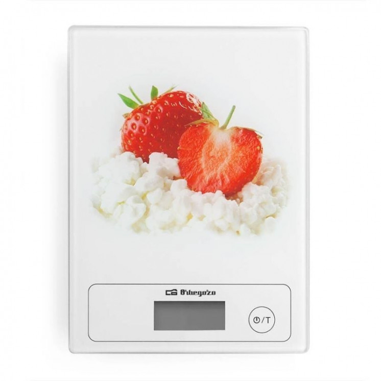 Báscula de cocina electrónica orbegozo pc 1018/ hasta 5kg/ blanca