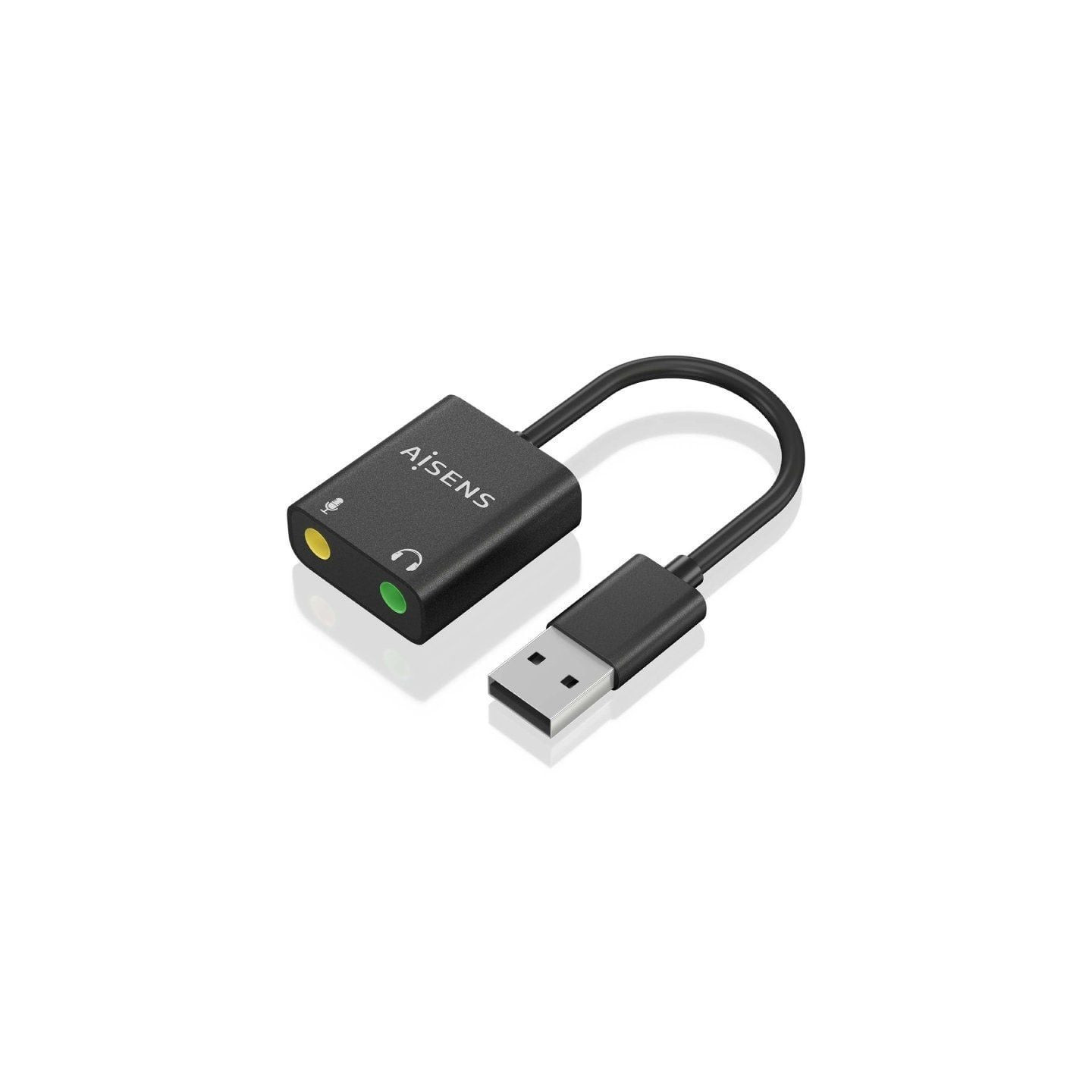 Tarjeta de sonido aisens a106-0769/ usb macho - 2xjack 3.5 hembra