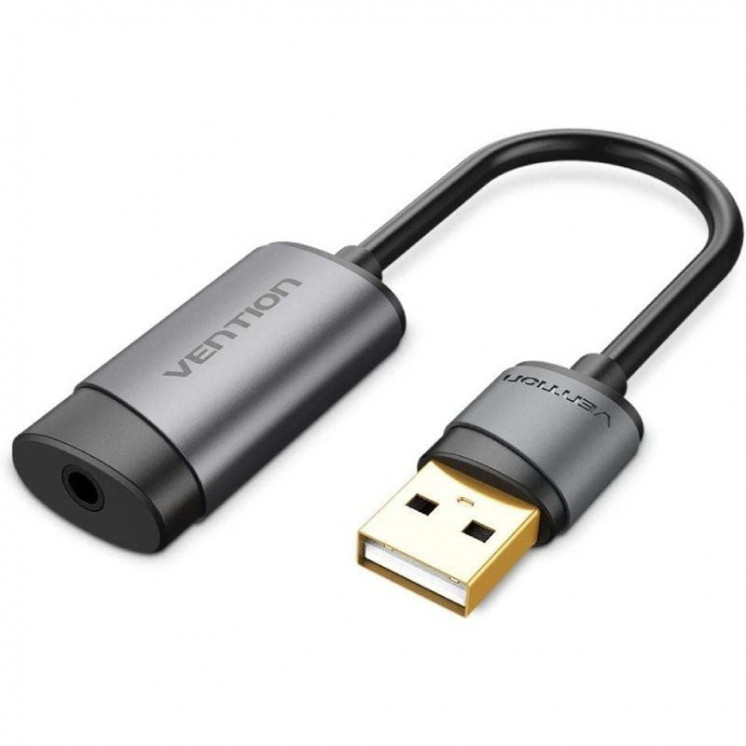 Tarjeta de sonido vention cdjhb/ usb macho - jack 3.5 hembra