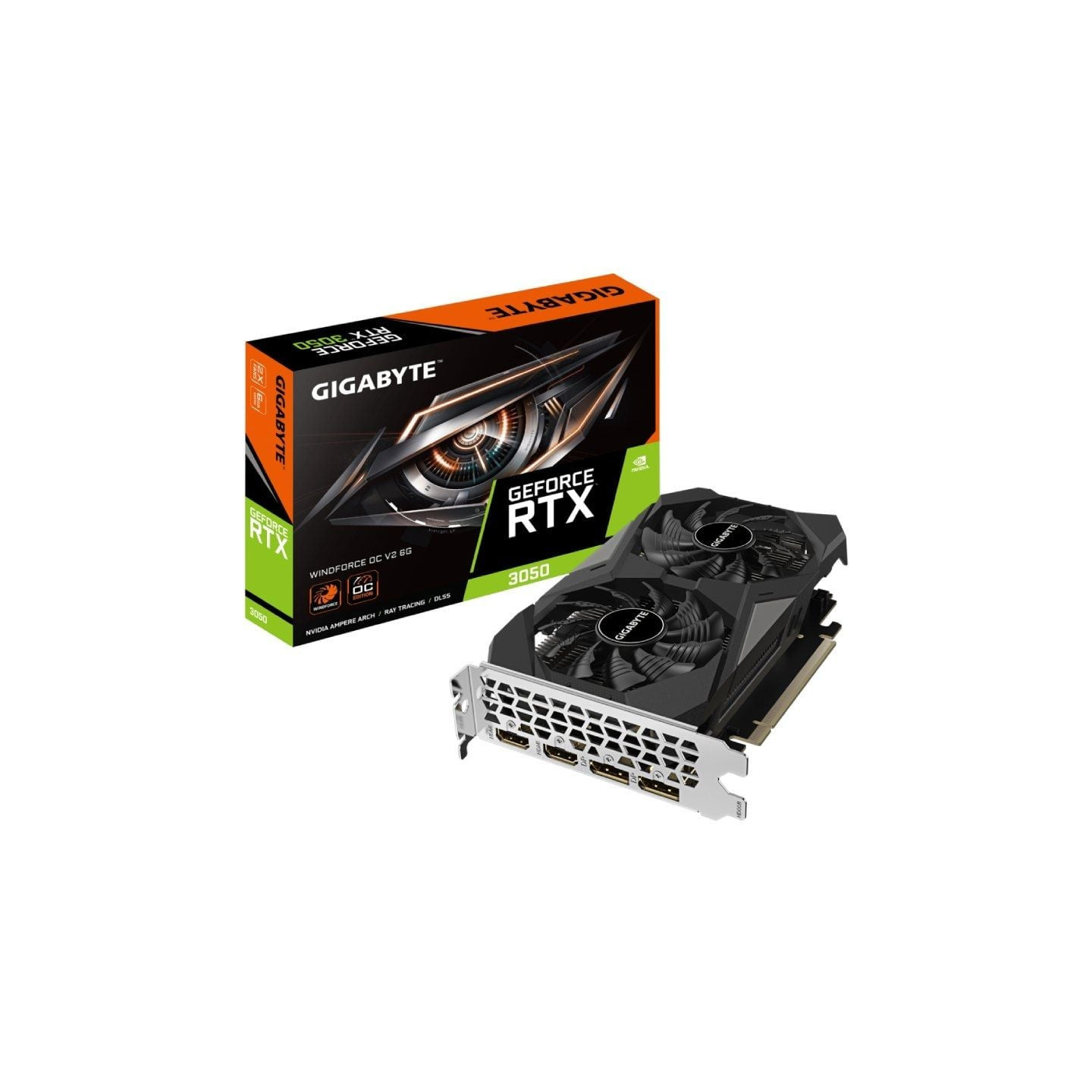 Tarjeta gráfica gigabyte geforce rtx 3050 windforce oc v2/ 6gb gddr6