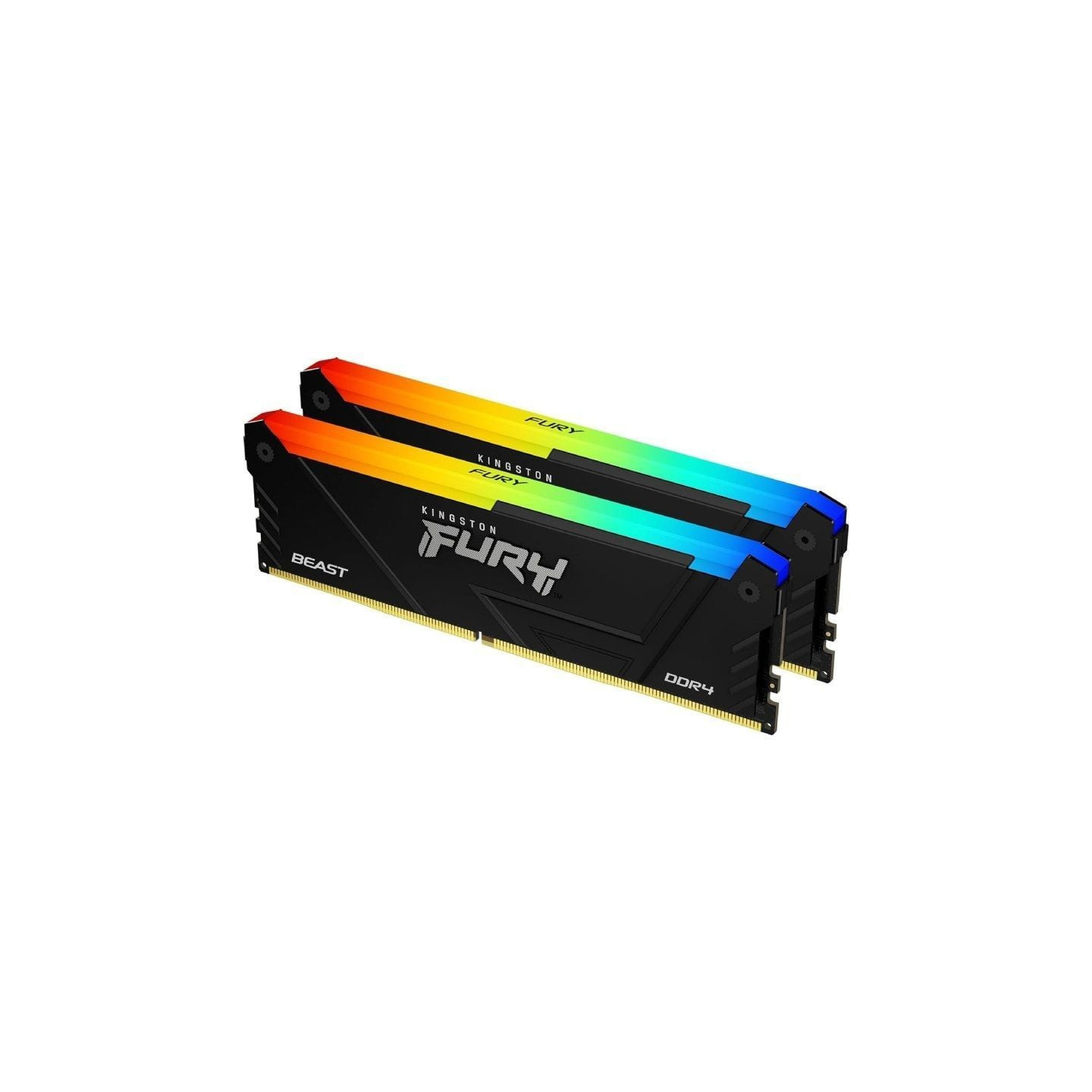 Memoria ram kingston fury beast rgb 2 x 16gb/ ddr4/ 3200mhz/ 1.35v/ cl16/ dimm