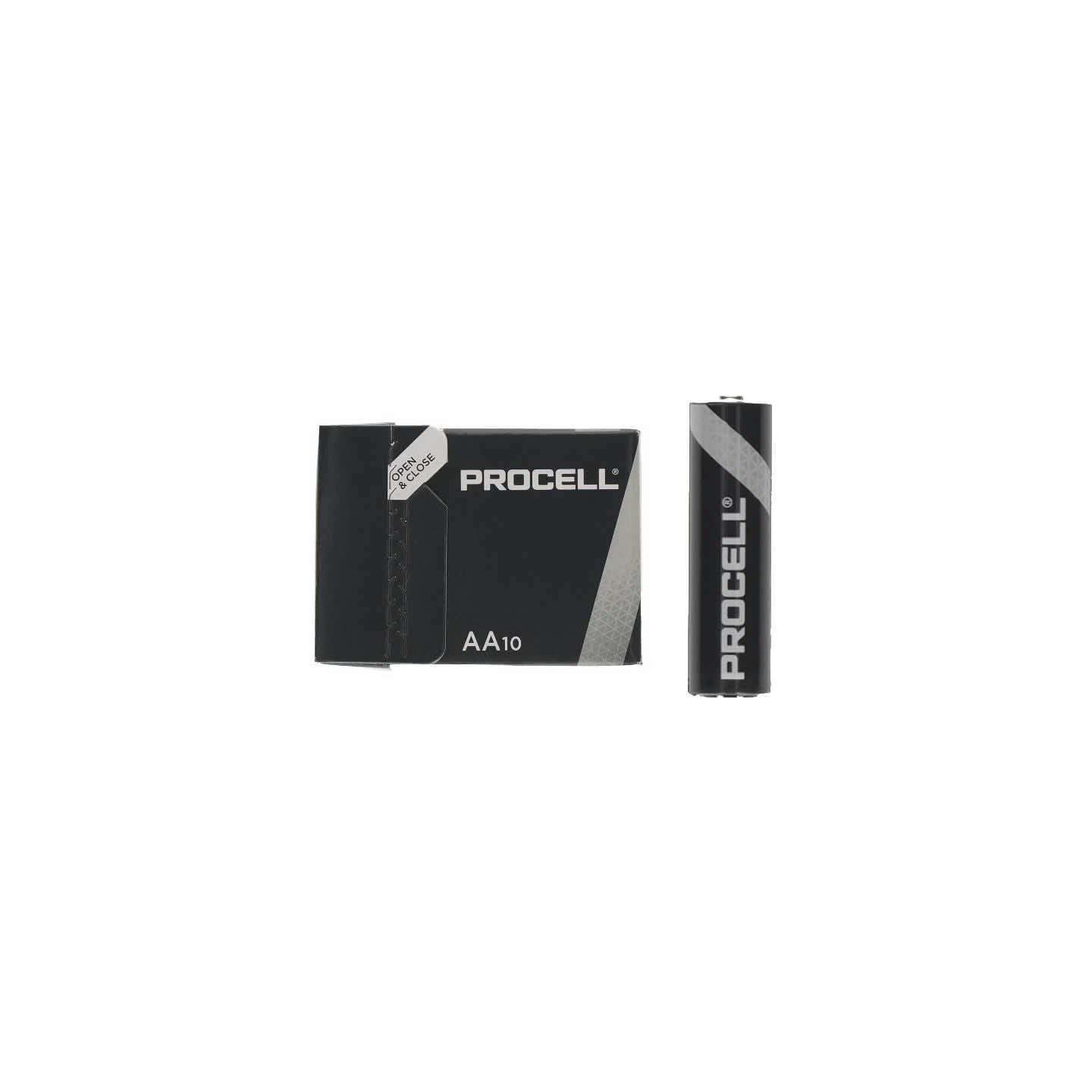 Pack de 10 pilas aa lr6 duracell procell id1500ipx10/ 1.5v/ alcalinas