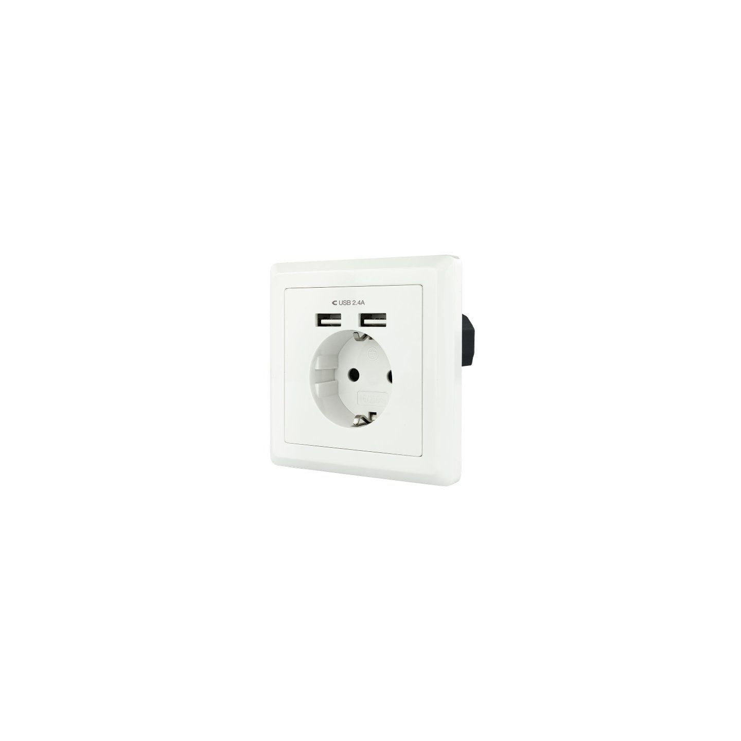 Roseta de pared nanocable 10.35.0010/ 1 schuko/ 2 usb