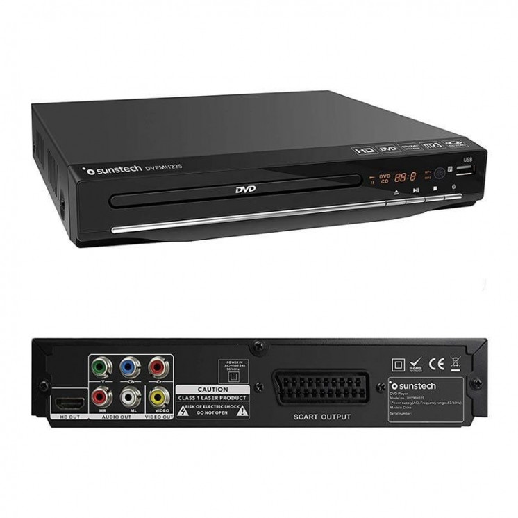 Reproductor dvd sunstech dvpmh225bk