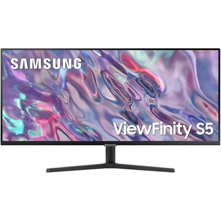 Monitor profesional ultraparonámico samsung viewfinity s5 s34c500gau 34'/ uwqhd/ multimedia/ negro