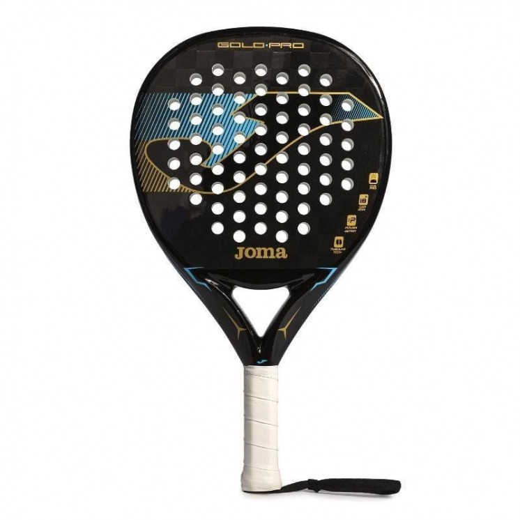 Pala de pádel joma gold pro/ negra y turquesa