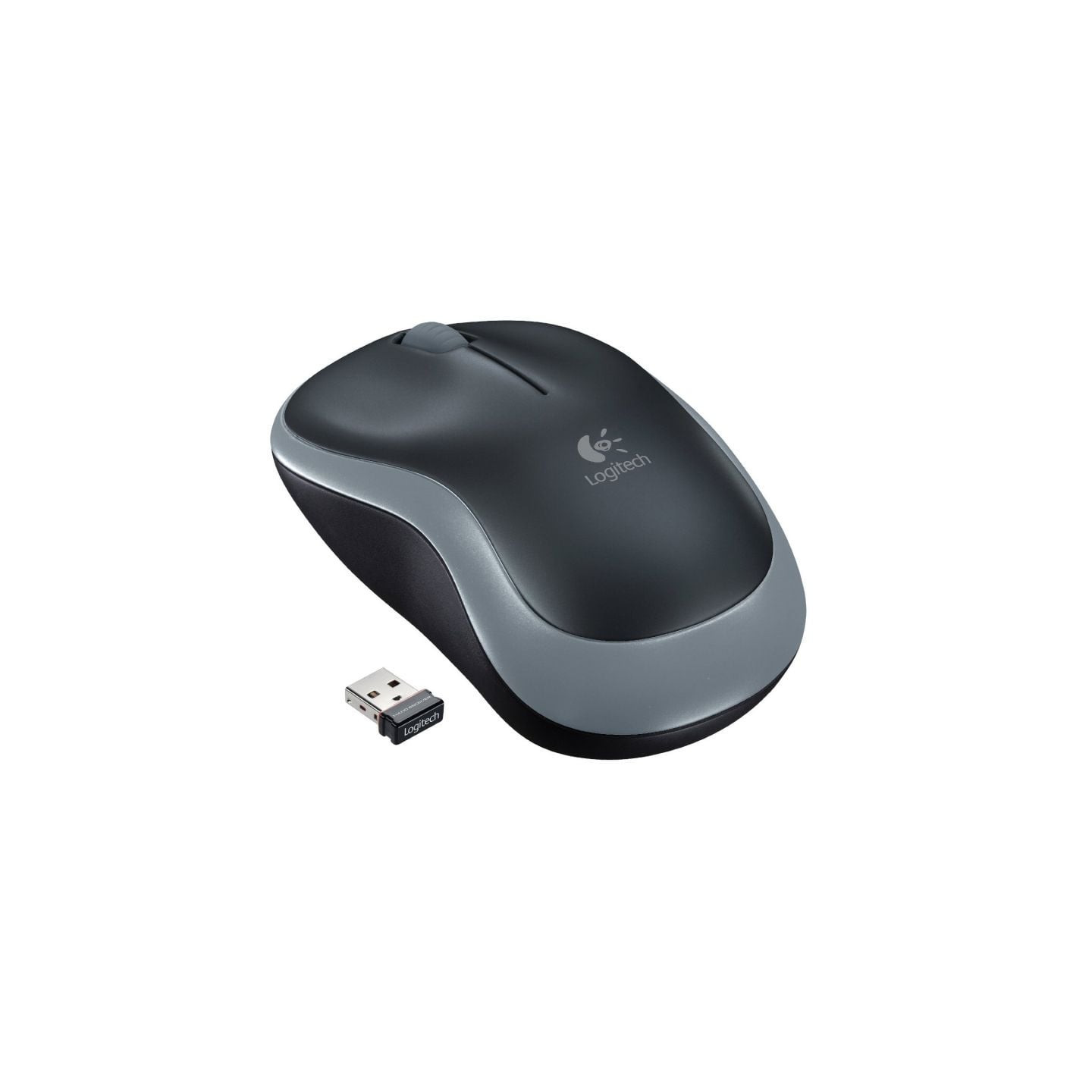 Ratón inalámbrico logitech m185/ hasta 1000 dpi/ gris