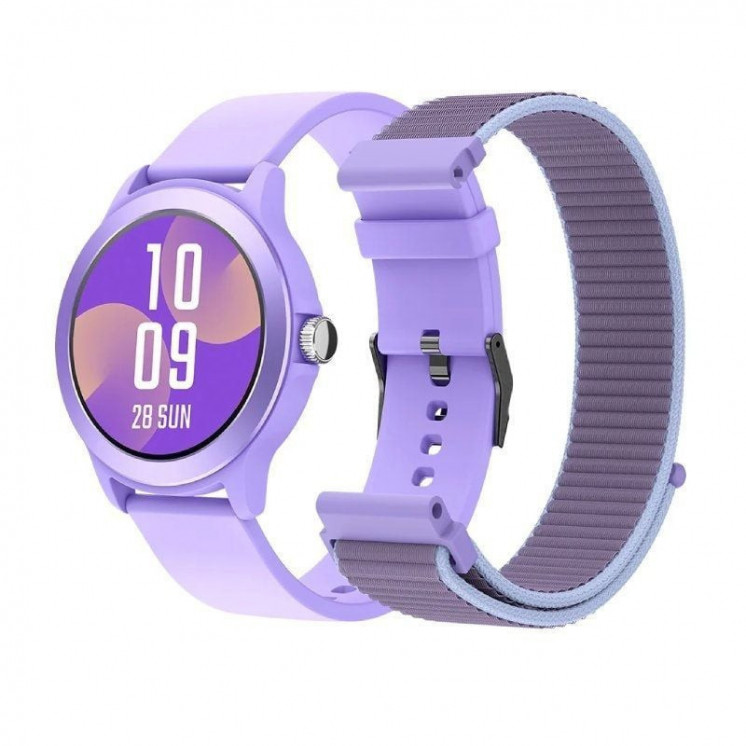 Smartwatch spc smartee duo vivo 9651t/ notificaciones/ frecuencia cardíaca/ púrpura/ incluye correa extra