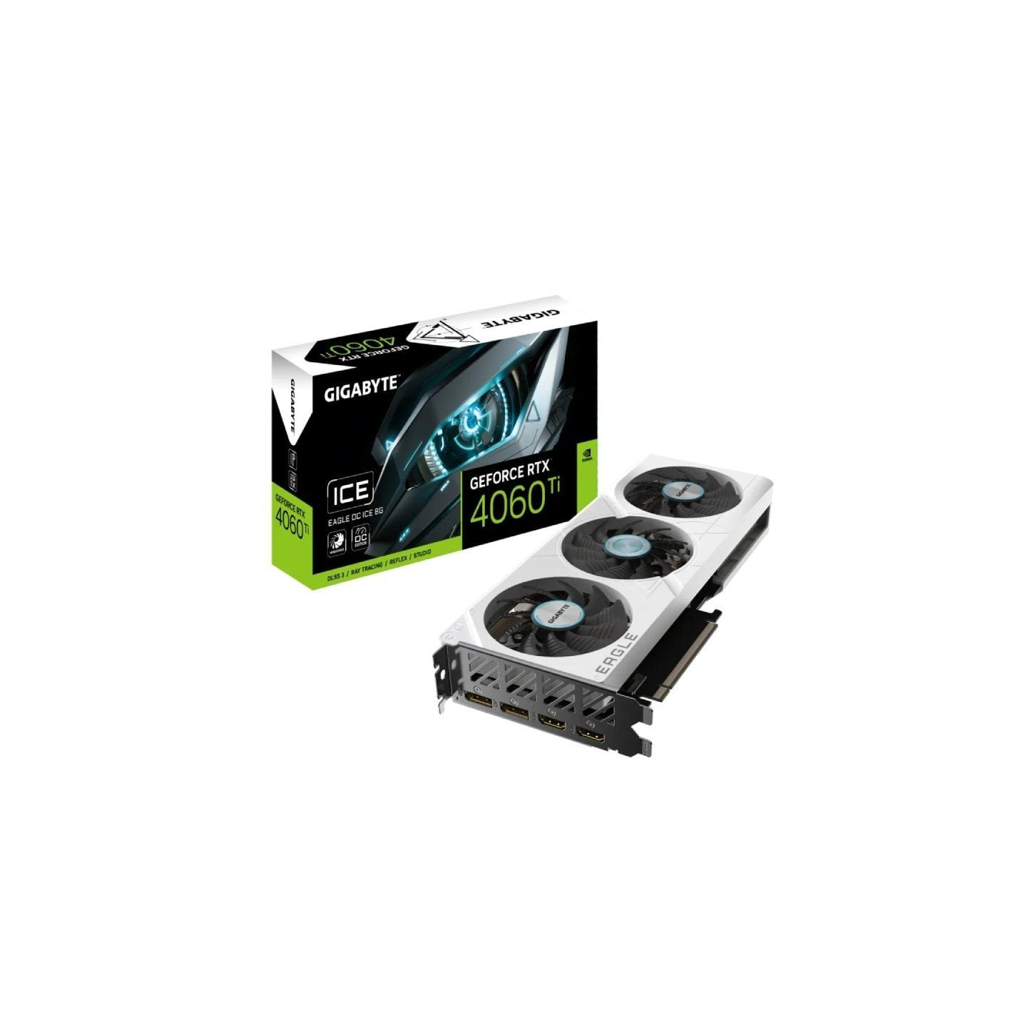 Tarjeta gráfica gigabyte geforce rtx 4060 ti eagle oc ice 8g/ 8gb gddr6