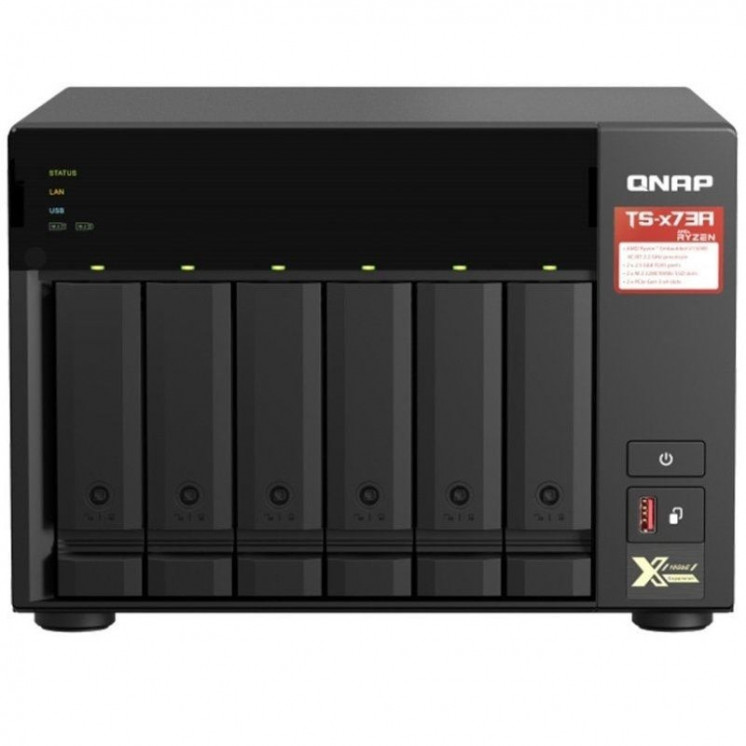 Nas qnap ts-673a-8g/ 6 bahías 3.5'- 2.5'/ 8gb ddr4/ formato torre