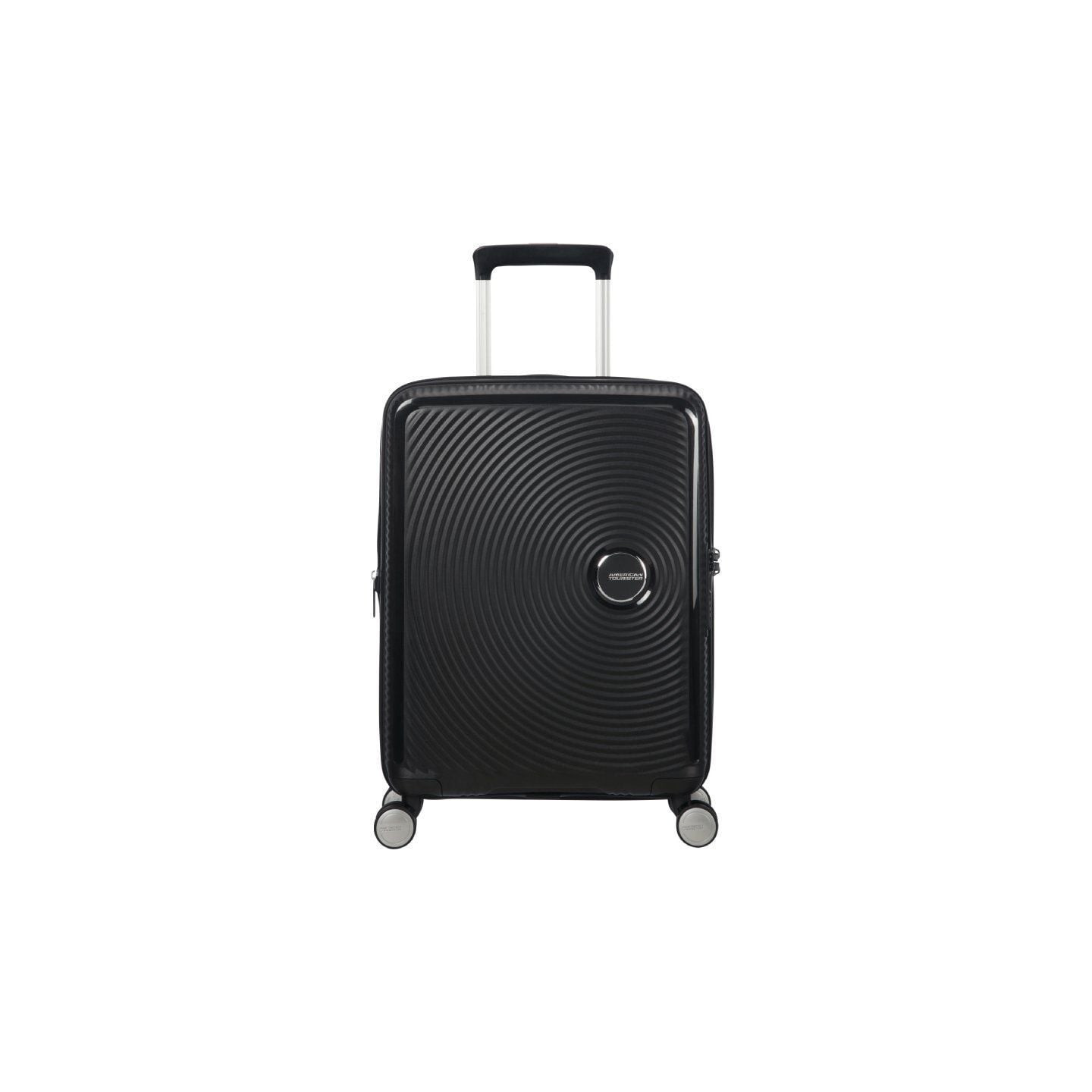 Maleta de cabina american tourister soundbox spinner 55cm/ 55x40x20cm/ 4 ruedas/ negra