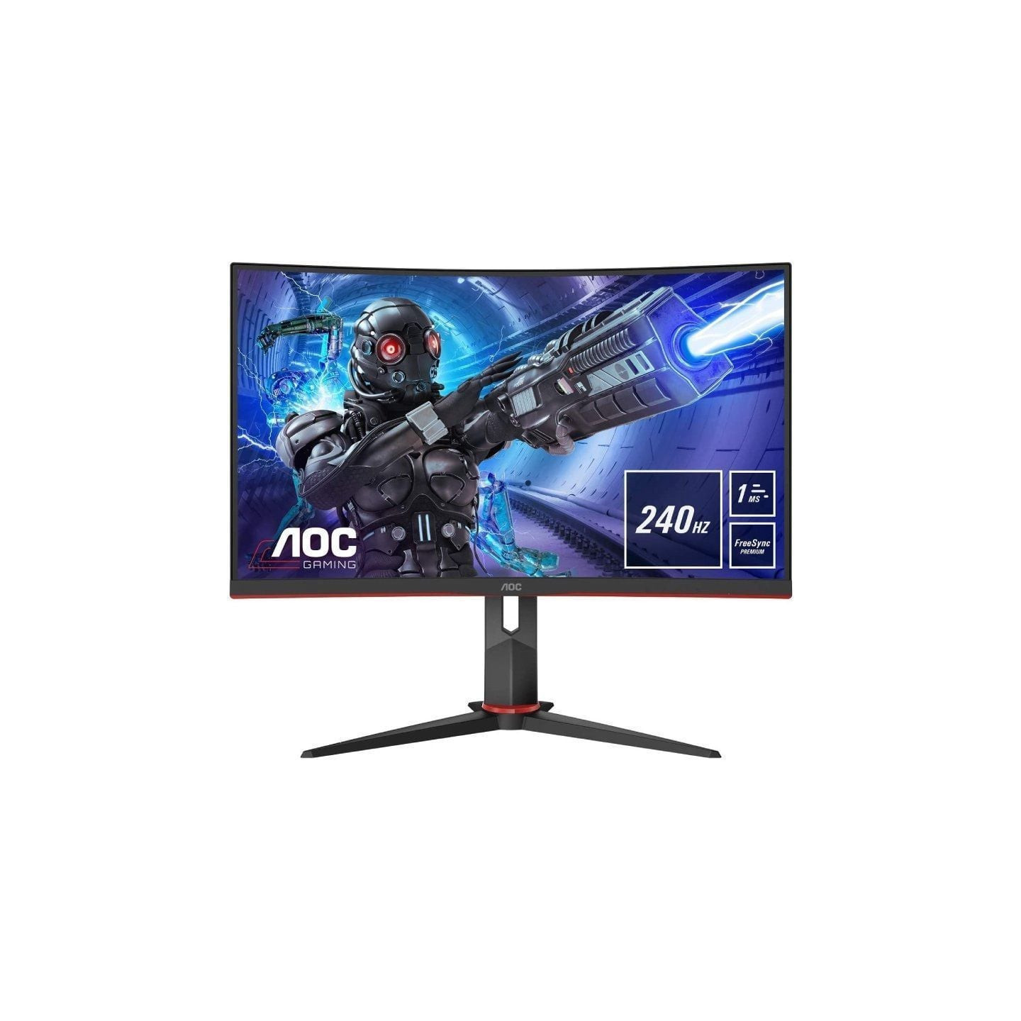 Monitor gaming curvo aoc c32g2ze 31.5'/ full hd/ 1ms/ 240hz/ va/ negro