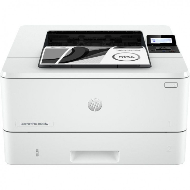 Impresora láser monocromo hp laserjet pro 4002dw wifi/ dúplex/ blanca