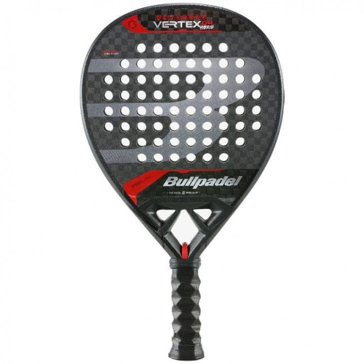 Pala de pádel bullpadel vertex 04 hybrid 2024/ negra y roja