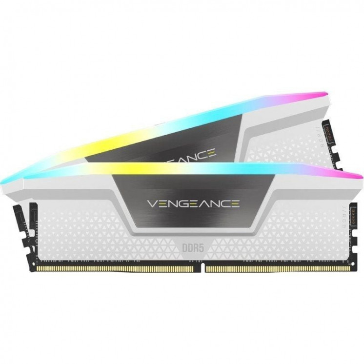 Memoria ram corsair vengeance rgb 2 x 16gb/ ddr5/ 6000mhz/ 1.35v/ cl36/ dimm