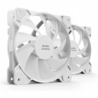 Pack 2 ventiladores mars gaming mf-prox2 / 12cm/ blanco