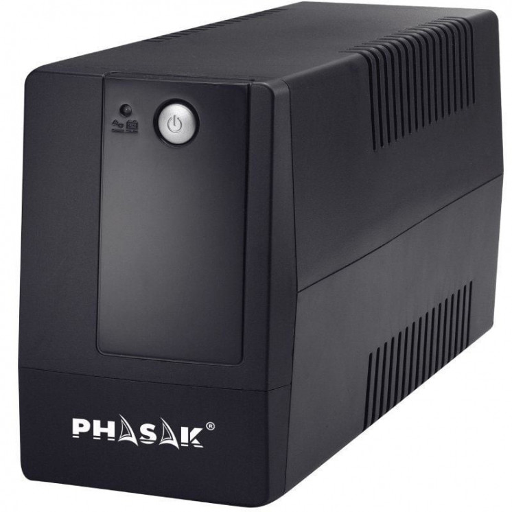 Sai línea interactiva phasak basic interactive 800 va/ 800va-480w/ 2 salidas/ formato torre