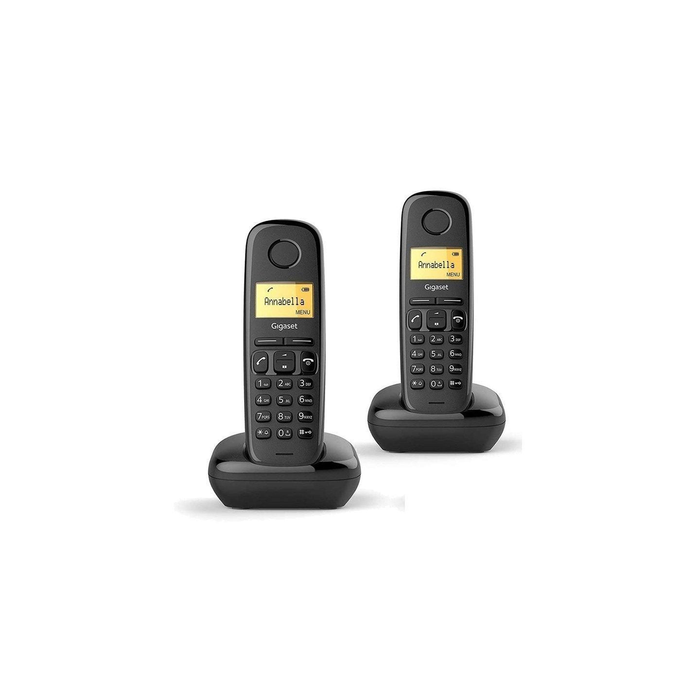 Teléfono inalámbrico gigaset a170/ pack duo/ negro